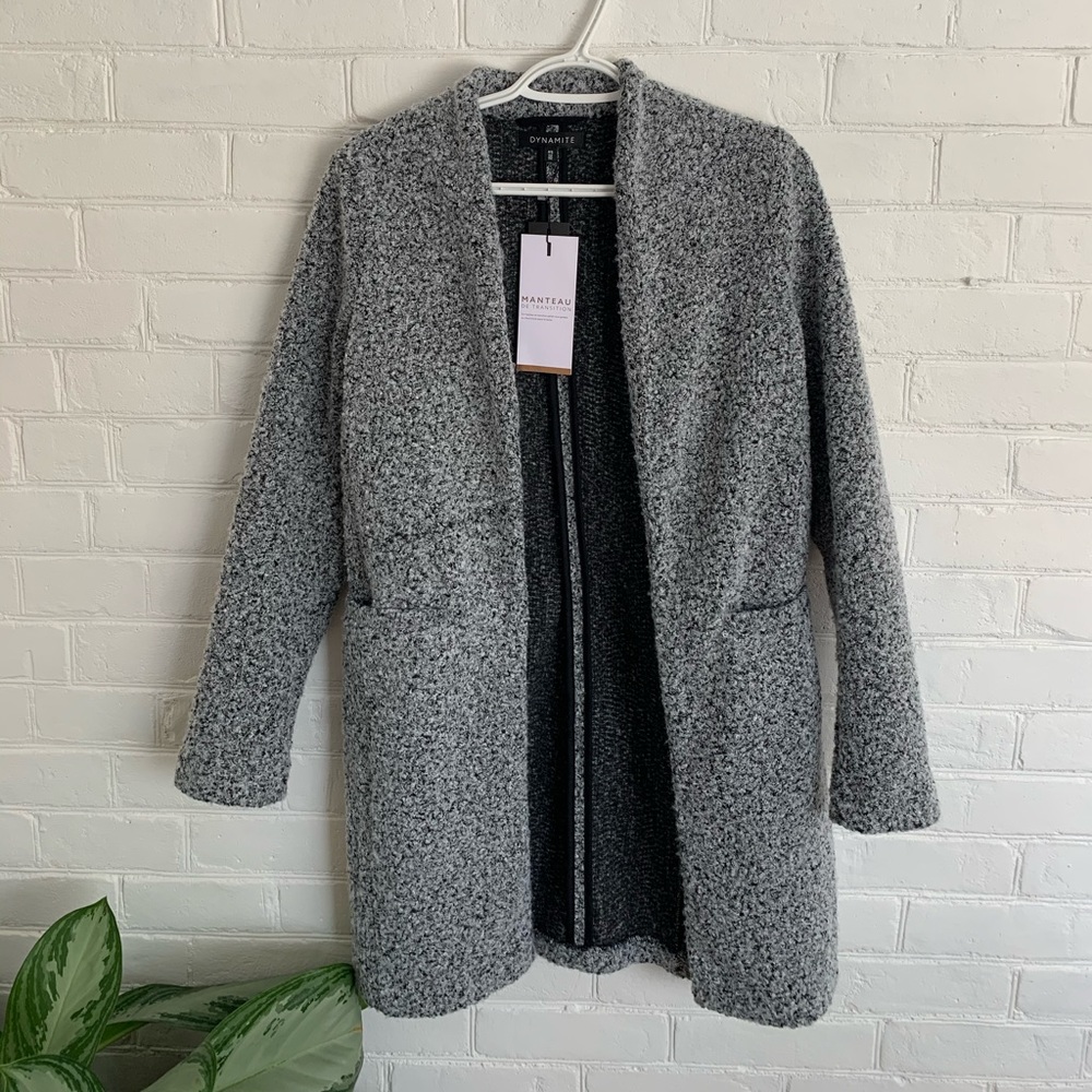Dynamite Gray Pea Coat